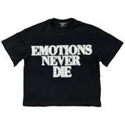 Mixed Emotion ‘End’ Rhinestone Tee Men’s T-Shirts 524423
