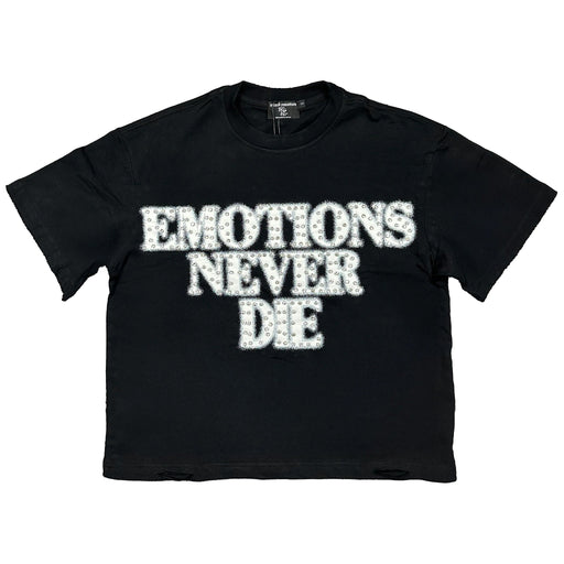 Mixed Emotion ‘End’ Rhinestone Tee Men’s T-Shirts 524423