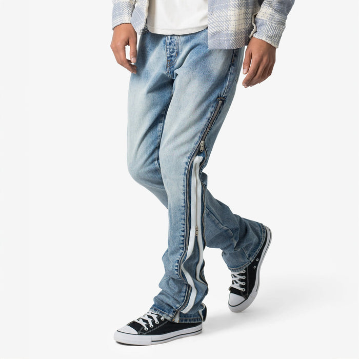 MNML B574 Zipper Flare Denim Jean - Main Image