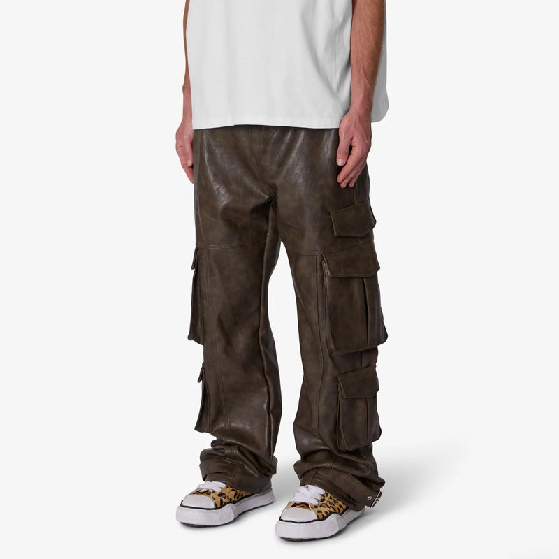 MNML G33 LEATHER CARGO PANTS Men’s Pants