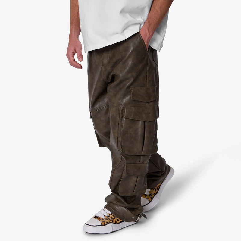 MNML G33 LEATHER CARGO PANTS Men’s Pants