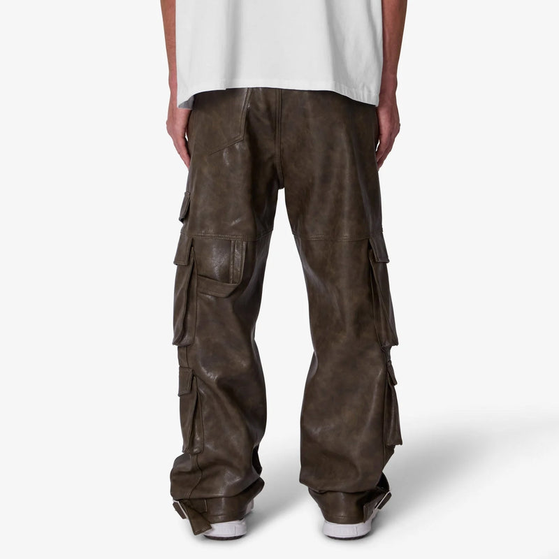 MNML G33 LEATHER CARGO PANTS Men’s Pants