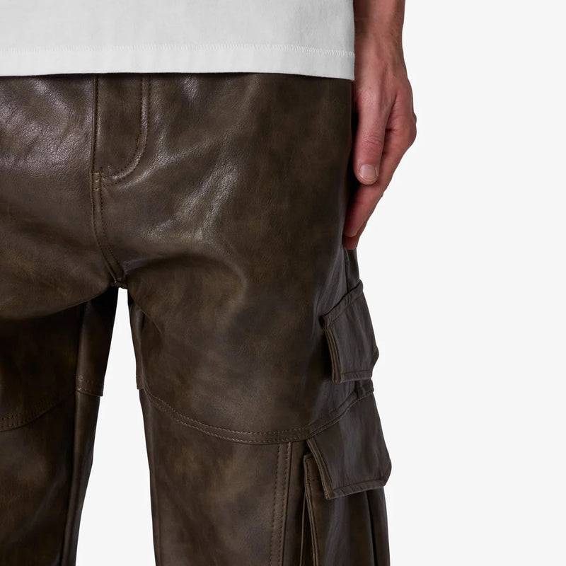 MNML G33 LEATHER CARGO PANTS Men’s Pants