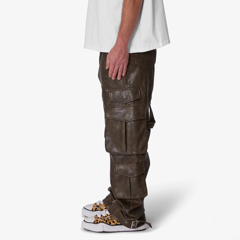 MNML G33 LEATHER CARGO PANTS Men’s Pants