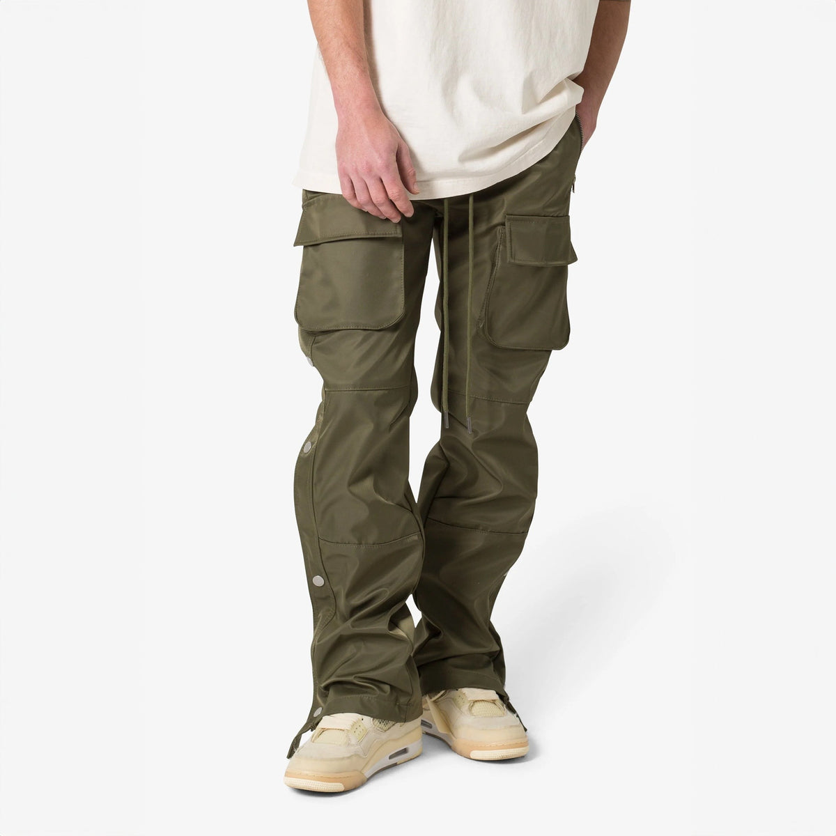 Snap Cargo Velcro Cargo Pants Metro Fusion MNML Snap Front Cargo