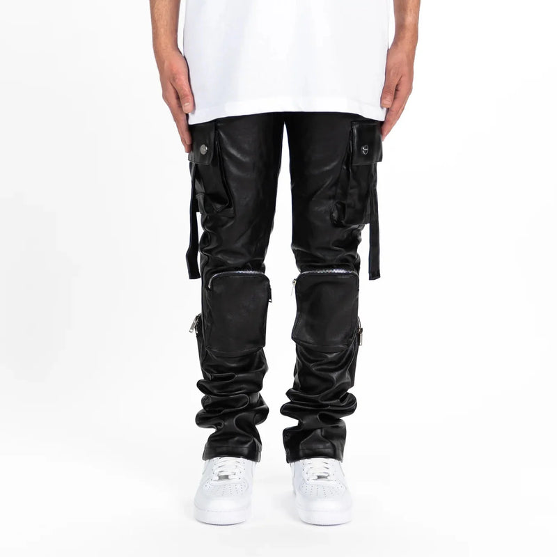 Pheelings Never Look Back Cargo Flare Stack Leather Pant Mens Pants & Shorts PHEELINGS Free Shipping Worldwide