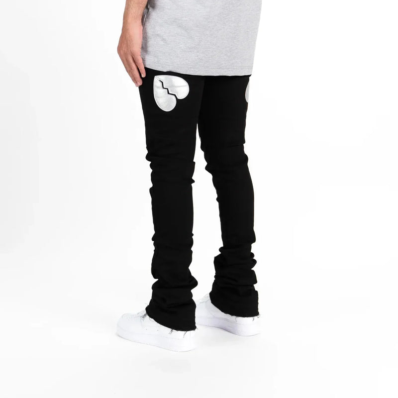 Pheelings Patch My Heart Flare Stack Denim Jean Mens Pants & Shorts PHEELINGS Free Shipping Worldwide