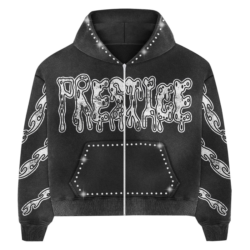 Prestige Drippy Rhinestone Hoodie Men’s Hoodies Collections 517860