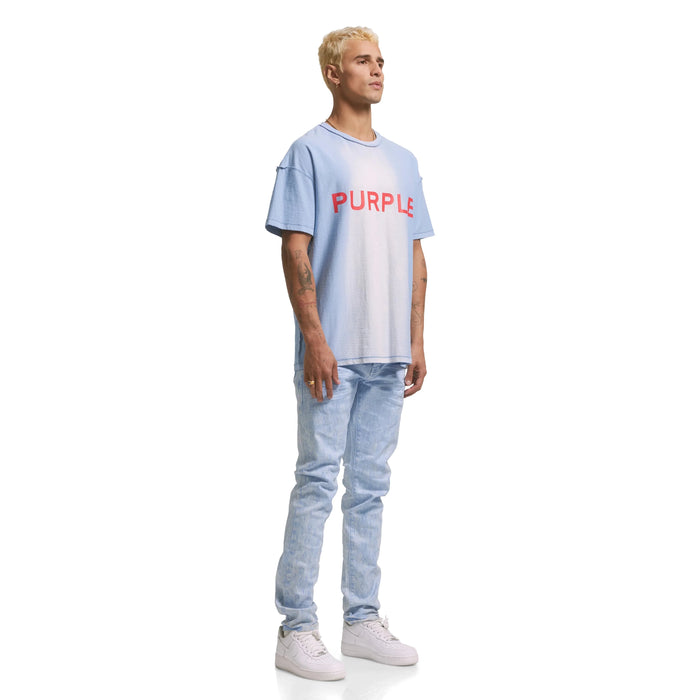Purple Brand P101 Core Big Placid Blue Relaxed Fit Tee Mens Tees 197027017910 Free Shipping Worldwide