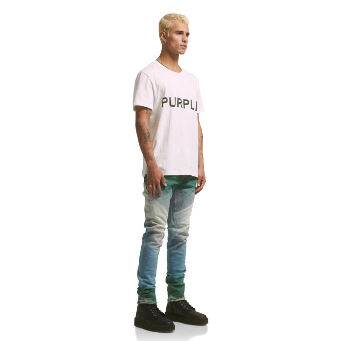 Purple Brand Core Brilliant White T-Shirt Mens Tees 197027020620 Free Shipping Worldwide