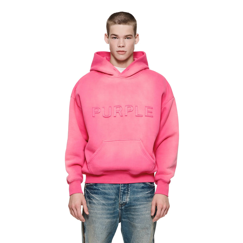 Purple Brand Cutout Wordmark Pink Oversized Hoodie Mens Hoodies 197027049317 Free Shipping Worldwide