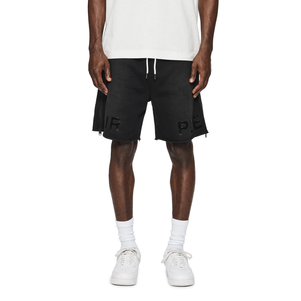 Metro Fusion - Purple Brand Faded Wordmark Sweatshorts Metro Fusion - Purple Brand Faded Wordmark Sweatshorts