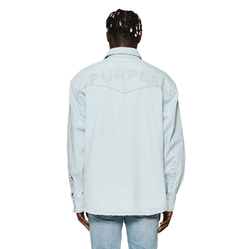 Purple Brand Oversized Western Shirt Men’s Shirts 197027068974 Free Shipping Worldwide