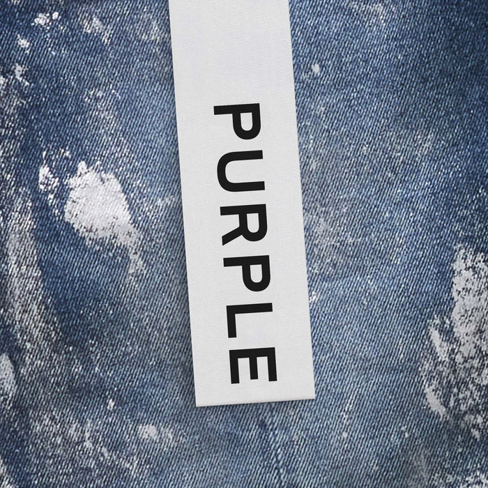 Purple Brand P001 Angel Silver Foil Cross Jean Men’s Pants 197027119355