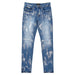 Purple Brand P001 Angel Silver Foil Cross Jean Men’s Pants 197027119355