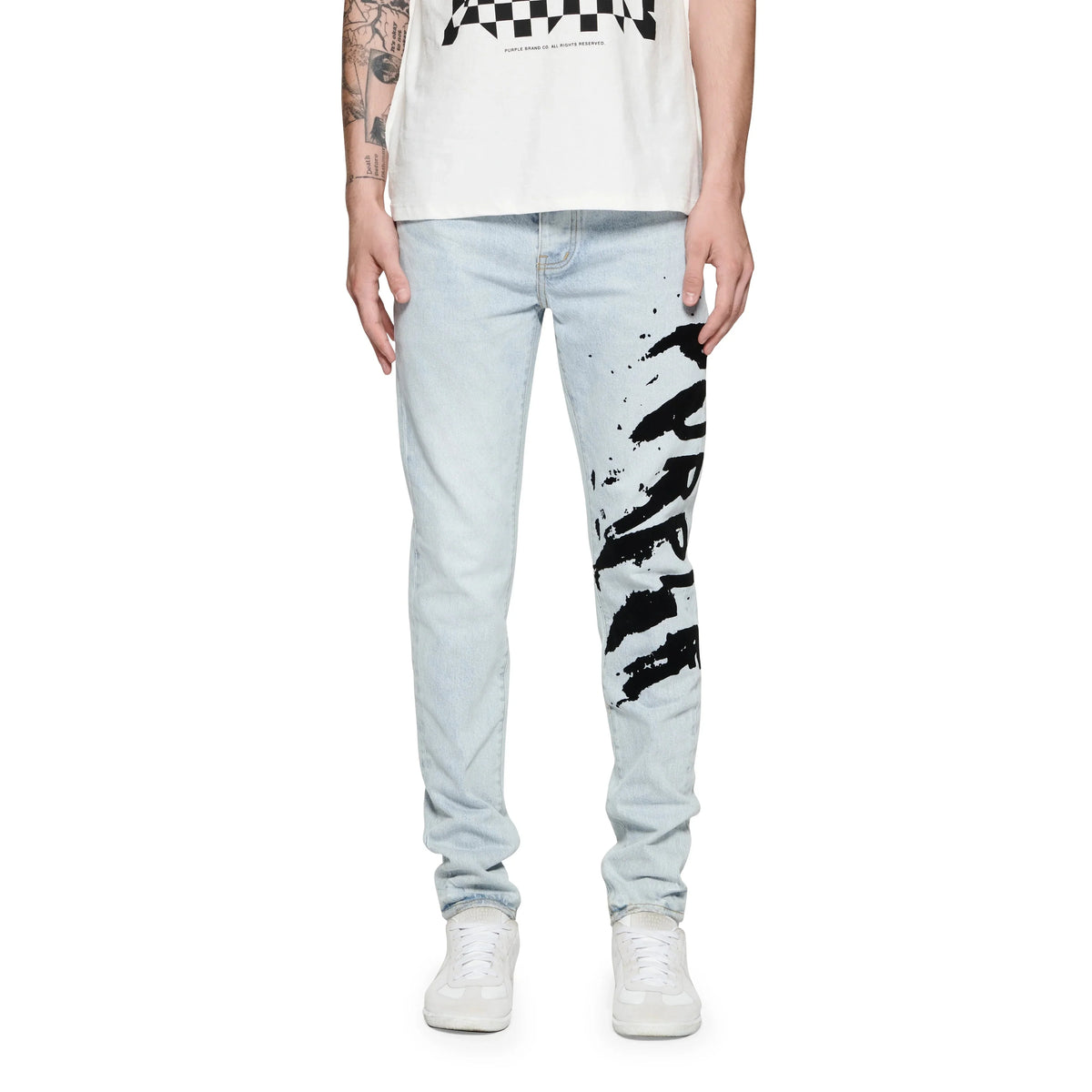 Metro Fusion - Purple Brand P001 Flocked Painted Wordmark Low Rise Metro Fusion - Purple Brand P001 Flocked Painted Wordmark Low Rise