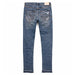 Purple Brand P001 Indigo Dirty Vintage White Paint Jean Mens Pants & Shorts 840068497462 Free Shipping Worldwide