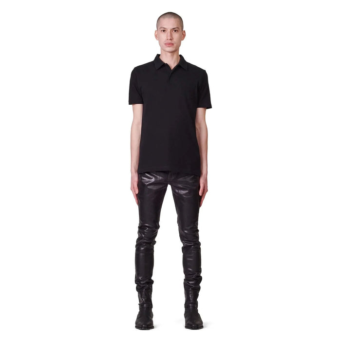 Purple Brand P001 Leathered Black Jean Mens Pants & Shorts 840068498025 Free Shipping Worldwide