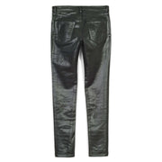 Purple Brand P001 Leathered Black Jean Mens Pants & Shorts 840068498025 Free Shipping Worldwide