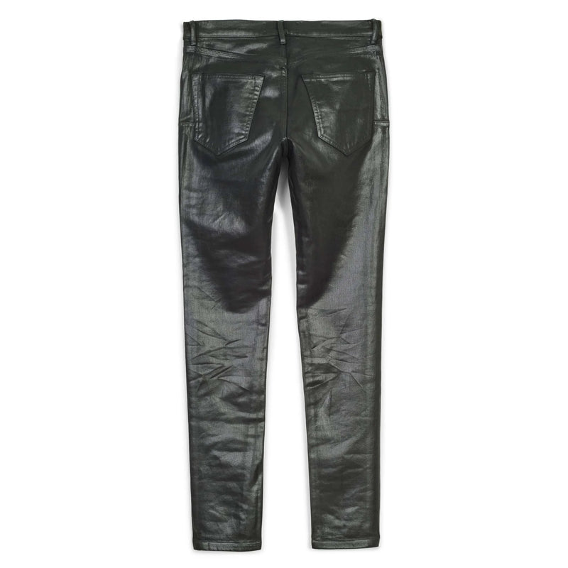 Purple Brand P001 Leathered Black Jean Mens Pants & Shorts 840068498025 Free Shipping Worldwide