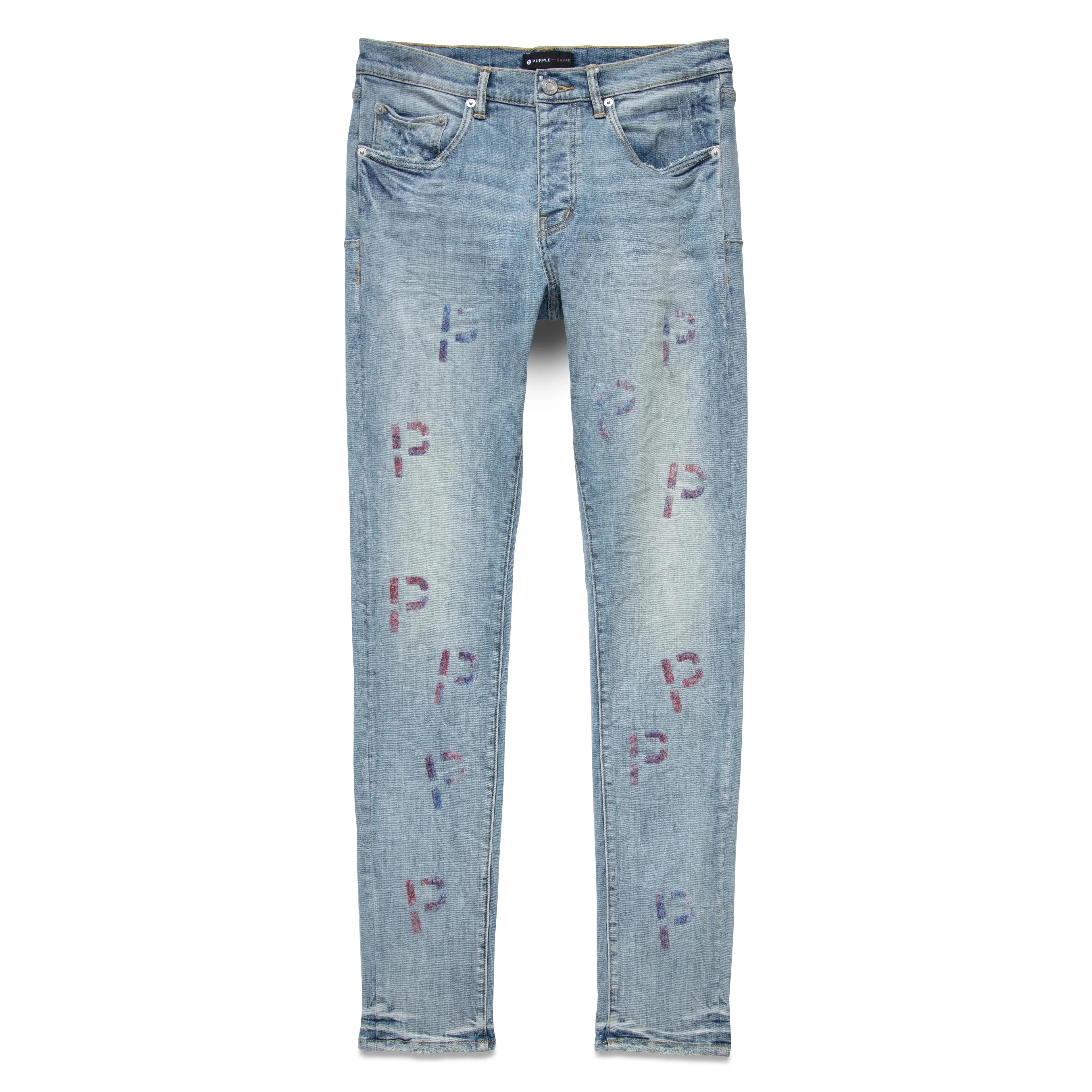 Metro Fusion - Purple Brand P001 Light Indigo Embroidery Metro Fusion - Purple Brand P001 Light Indigo Embroidery