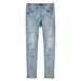 Purple Brand P001 Light Indigo Embroidery Punch P Plaid Jean Mens Pants & Shorts 197027011505 Free Shipping Worldwide