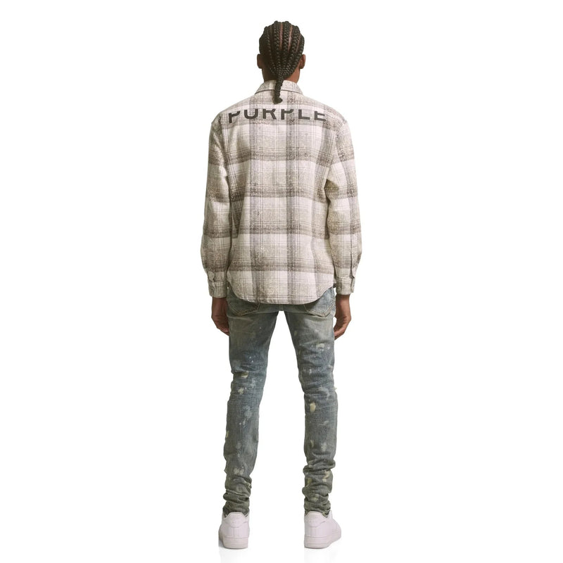 Purple Brand P001 Mid Indigo Acid Bleach Jean Mens Pants & Shorts 197027012502 Free Shipping Worldwide