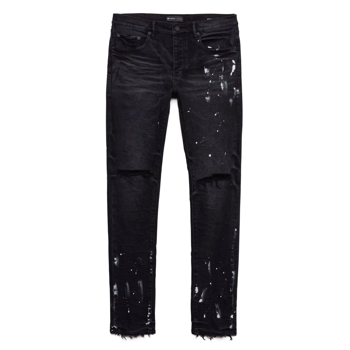 Metro Fusion - Purple Brand P001 Resin Knee Slit Jean Metro Fusion - Purple Brand P001 Resin Knee Slit Jean