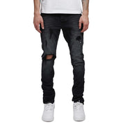 Purple Brand P002 Black Repair Jean Men’s Pants 525338
