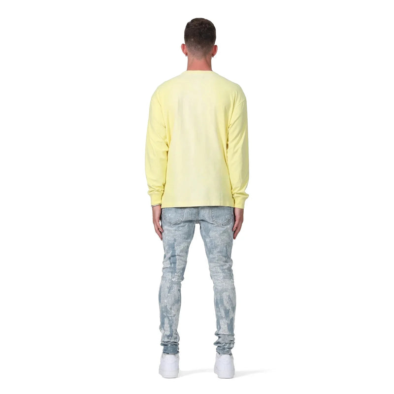 Purple Brand P002 Light Indigo Vintage Spotted Bleach Jean Mens Pants & Shorts 197027014100 Free Shipping Worldwide