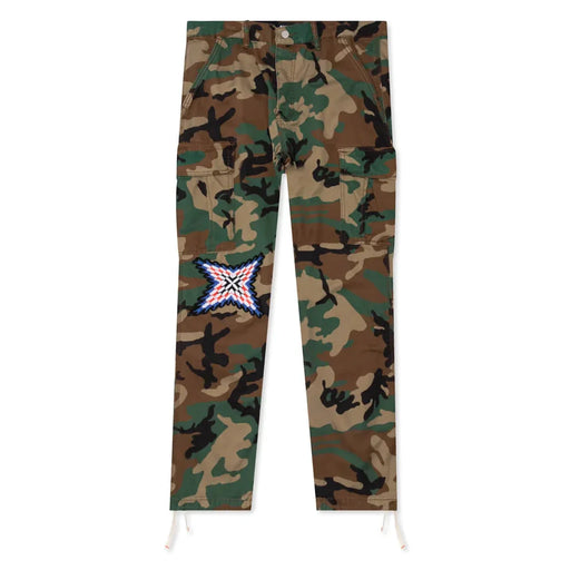 Purple Brand P013 Camo With Knee Embroidery Cargo Pant Mens Pants & Shorts Free Shipping Worldwide