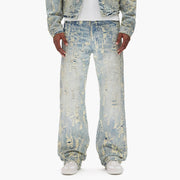Purple Brand P018 Bead Splatter Destroy Jean Men’s Pants