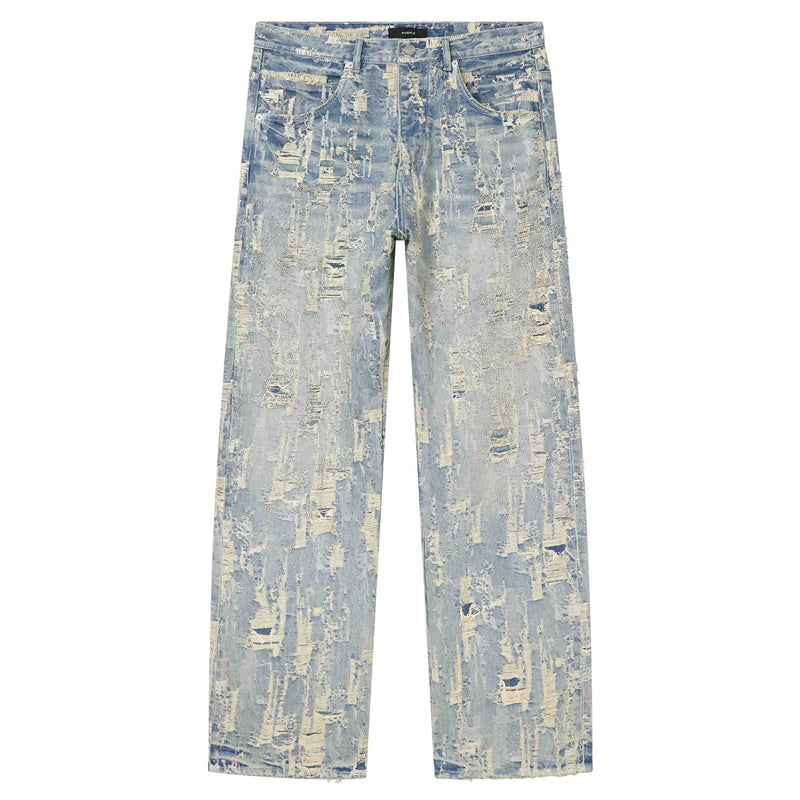 Purple Brand P018 Bead Splatter Destroy Jean Men’s Pants 197027182083