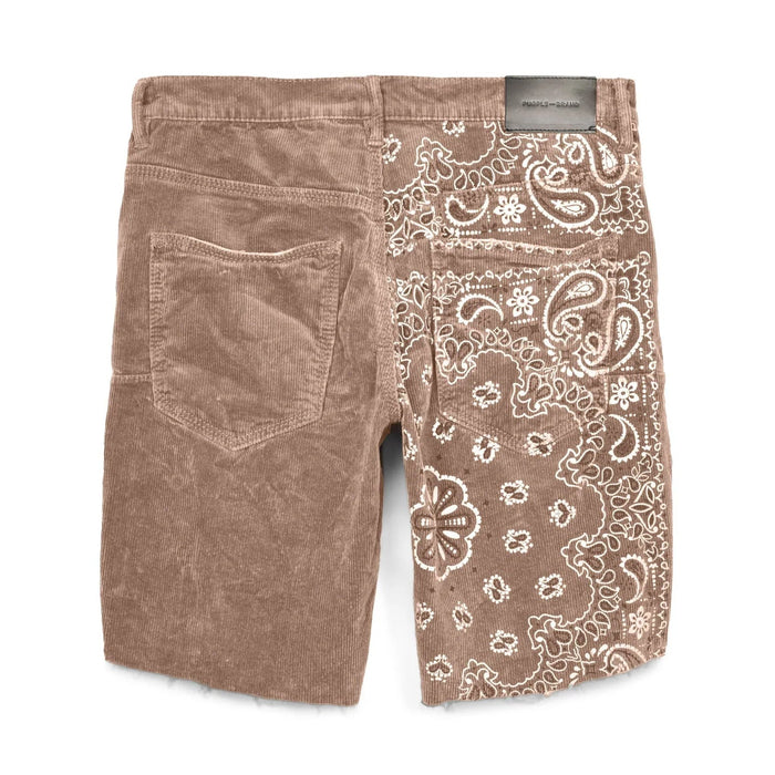 Purple Brand P020 Corduroy Bandana Print Short Men’s Shorts