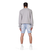 Purple Brand P020 Tiedye Bleach Jacquard Monogram Short Mens Pants & Shorts Free Shipping Worldwide