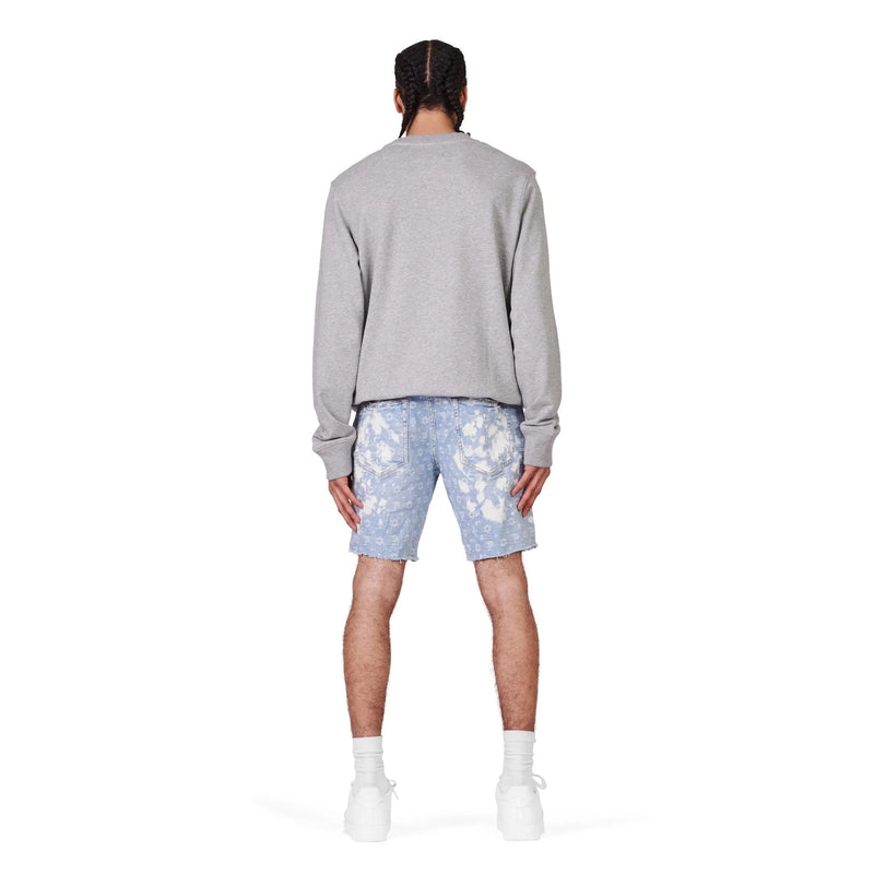 Purple Brand P020 Tiedye Bleach Jacquard Monogram Short Mens Pants & Shorts Free Shipping Worldwide