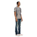 Purple Brand P101 Worn Dark Denim T-Shirt Mens Tees 197027031367 Free Shipping Worldwide