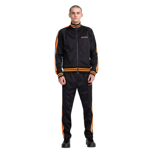 Purple Brand P414 Double Stripe Black Track Jacket Mens Jackets 197027009595 Free Shipping Worldwide