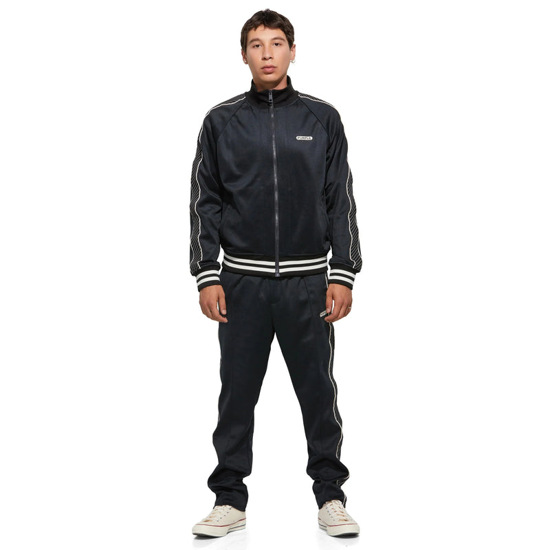Purple Brand P414 Poly Tricot Black Track Jacket Mens Jackets 840068484127 Free Shipping Worldwide