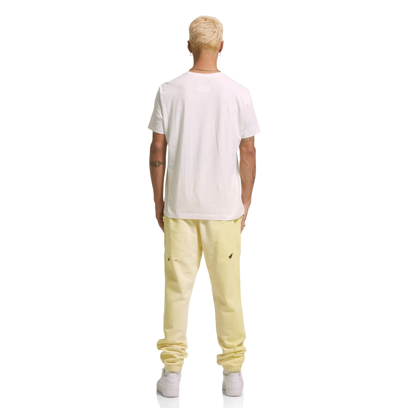 Purple Brand P450 Core Elfin Yellow French Terry Jogger Mens Pants & Shorts 197027021405 Free Shipping Worldwide