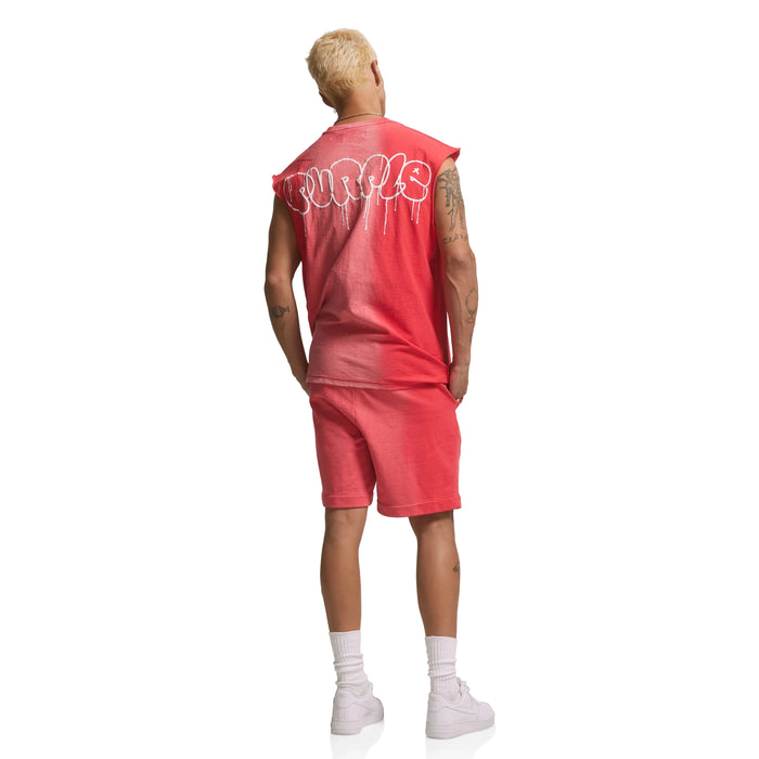 Purple Brand P451 French Terry Poppy Red Short Mens Pants & Shorts 197027021948 Free Shipping Worldwide