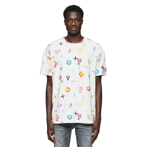 Purple Brand Painted Monogram T-Shirt Men’s T-Shirts Free Shipping Worldwide