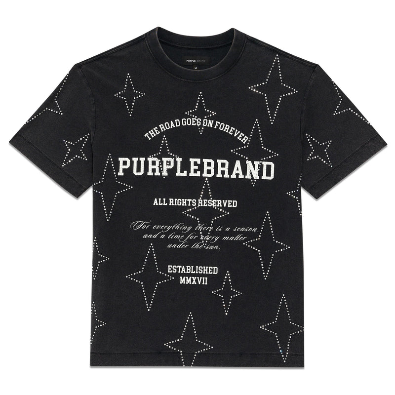 PURPLE BRAND P104-JSCB324 TEXTURED JERSEY SS TEE MEN Men’s T-Shirts Purple Brand 197027093488