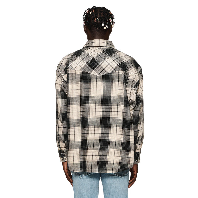 Purple Brand Wordmark Plaid Western Shirt Men’s Shirts 197027072162