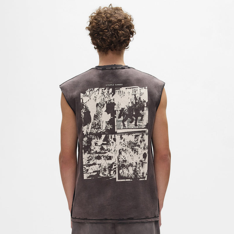 Purple Brand Worn Gothic Tank Top Men’s T-Shirts