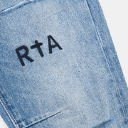 RTA Bryant Ripped Skinny Jean | Distressed Vintage Blue Men’s Pants