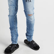 RTA Bryant Ripped Skinny Jean | Distressed Vintage Blue Men’s Pants