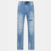 RTA Bryant Ripped Skinny Jean | Distressed Vintage Blue Men’s Pants 194693177320