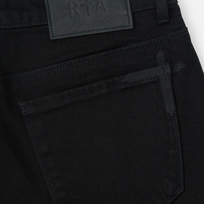 RTA Bryant Skinny Jean | Black Hologram Digital Cross Men’s Pants