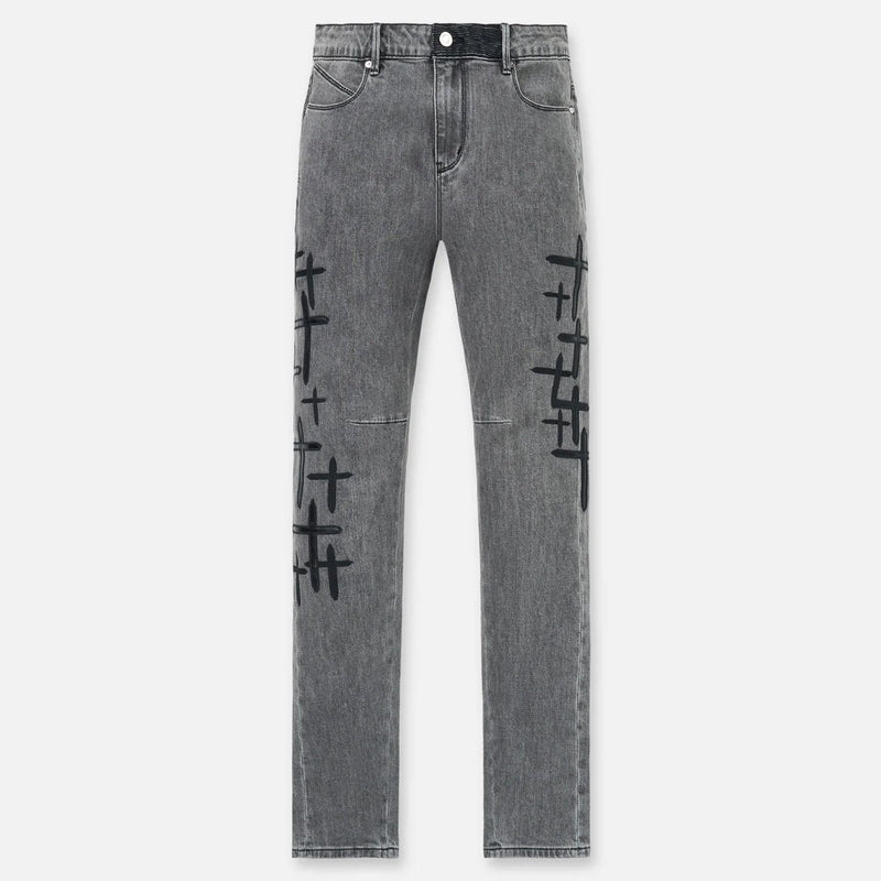 RTA Bryant Skinny Jean | Clouded Mist Cross Patch Men’s Pants 194693265188